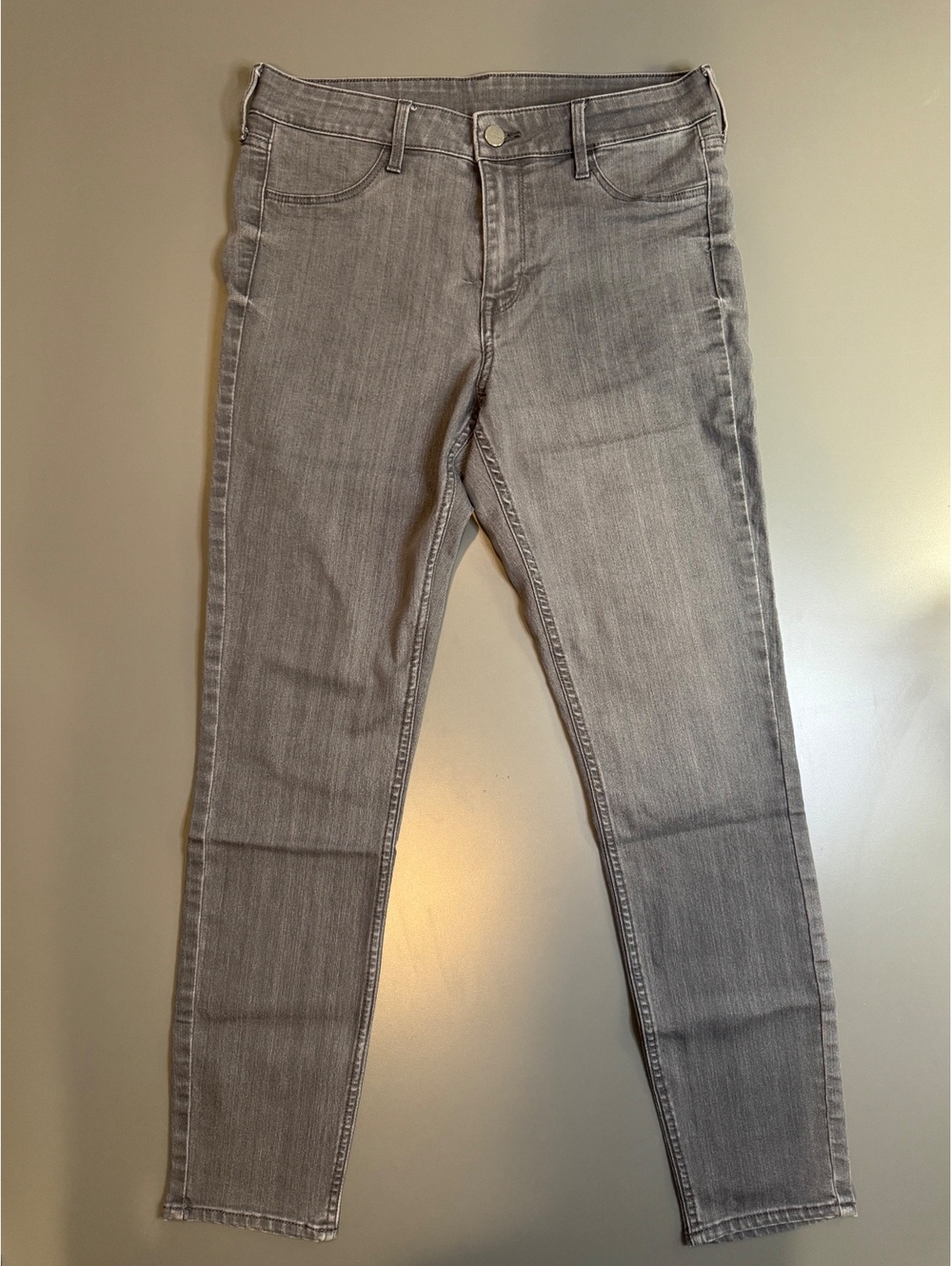 H&M Denim Skinny Ankle Jeans Size 29, Stretchy, Gray